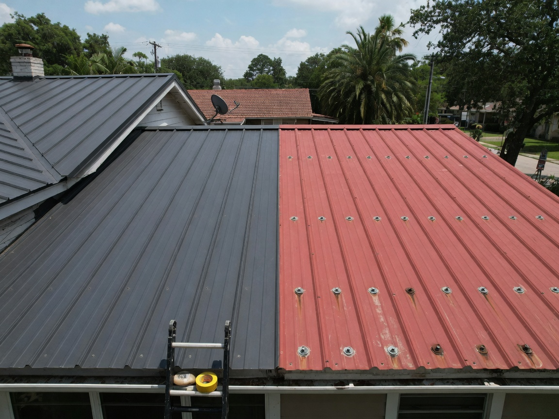 Standing Seam vs. Exposed-Fastener Metal Roofs: Which Is Better for Houston Homes?
