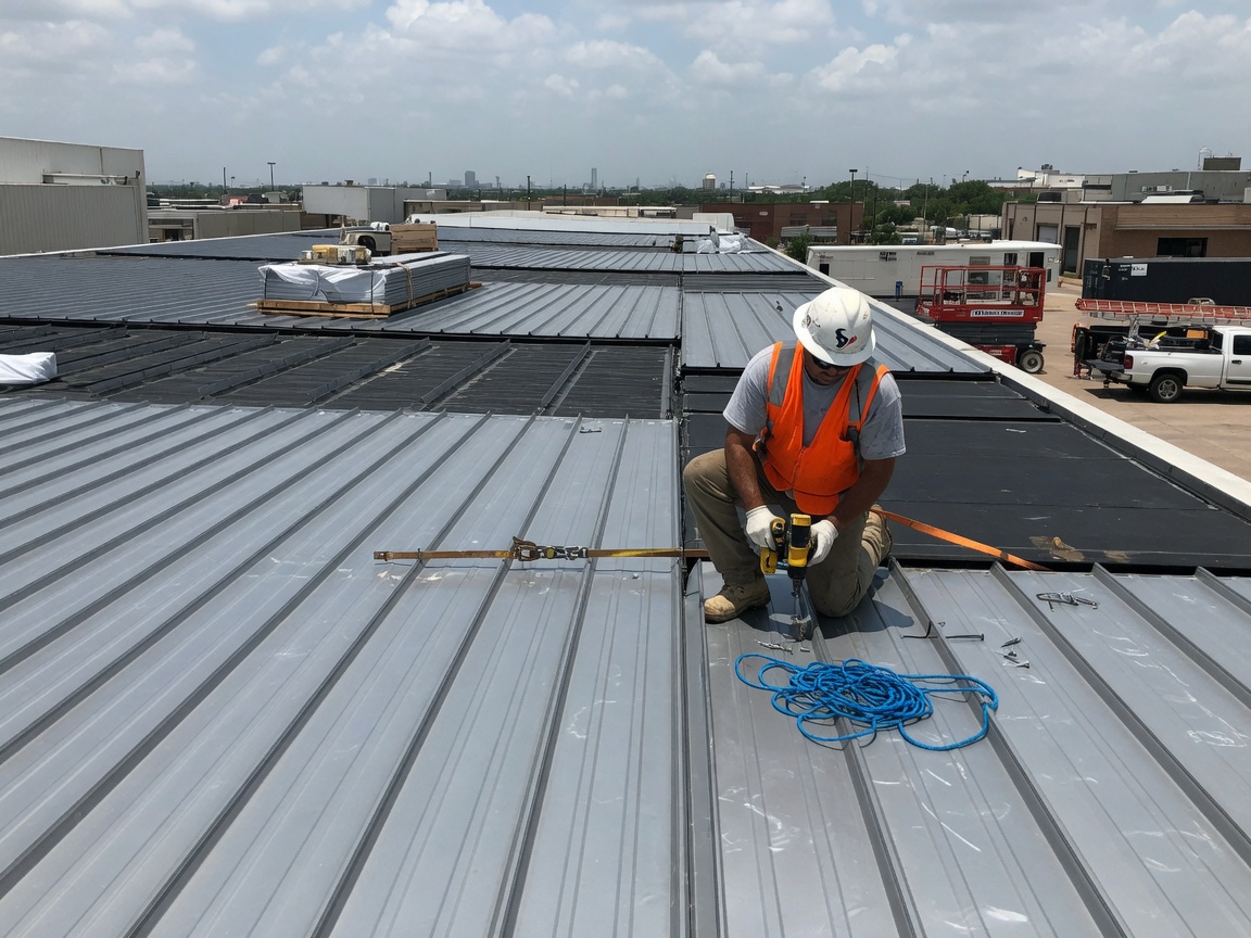 commercial metal roofing in Houston