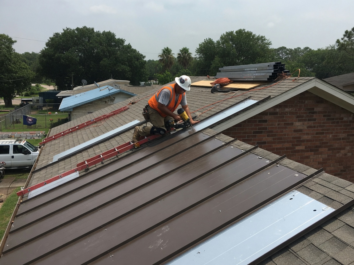 residential metal roofing in Houston
